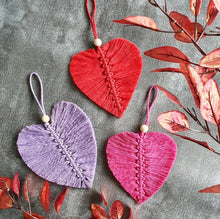 Load image into Gallery viewer, Macrame Hearts Kit - Love